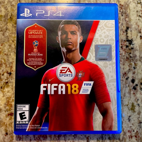 PS4 game; FIFA 18; used game but rarely played - Picture 1 of 2